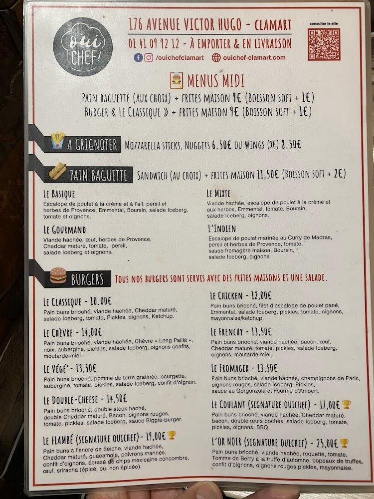 L’Art Du Burger (ex OuiChef !) - Menu Image 4